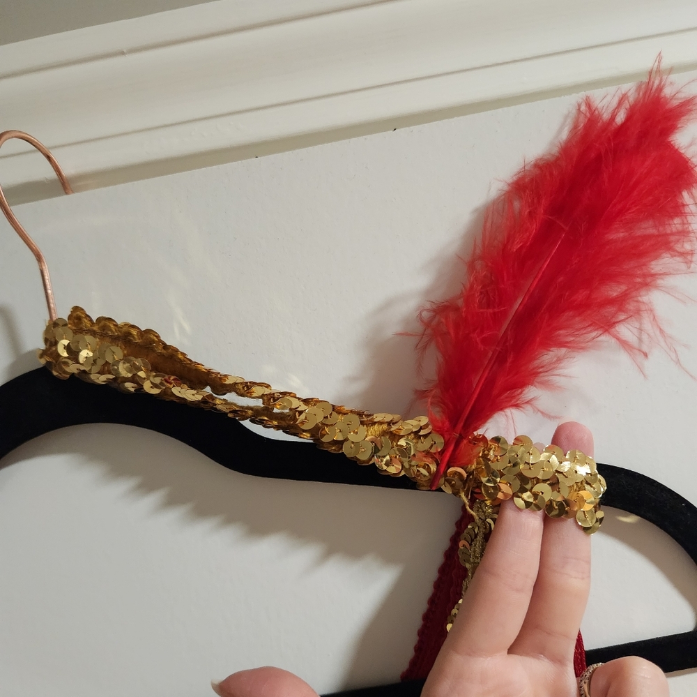 Red Flapper Costume Size Small - Picture 3 of 4
